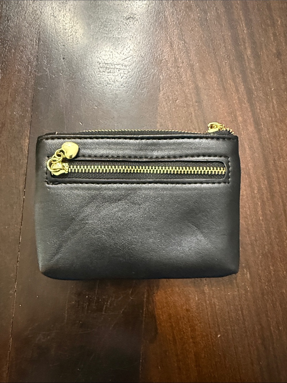 Black & Cream Checker Zip Pouch Wallet - Women Bags - Picture 3 of 3